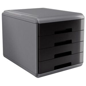 Arda organizer MyDesk szaro-czarny 4 szuflady (18P4PN)