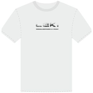 T-shirt Leki LE με LEKI LOGO λευκό-μαύρο XXL 12324067 4028173263387