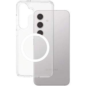 CARE Flagship Case Clear w. white QI Galaxy S25 Plus