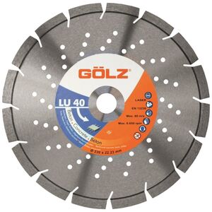 Δίσκος Sourcing Diamond για σκυρόδεμα GOLZ LU40 230x22,2 mm 13494230 4026189866066