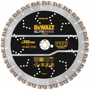 Dewalt DEWALT TARCZA DIAM.SEG. 350mm ELITE ZAST. OGÓLNE