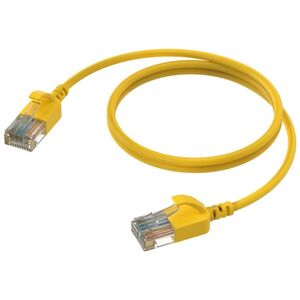 Καλώδιο δικτύου Procab PROCAB CSD560Y/0.5 Slimline - CAT6A RJ45 - RJ45 U/UTP Κίτρινη έκδοση - 0,5 mA 13336352 5414795047372