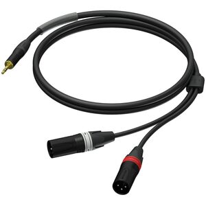 Καλώδιο Procab Καλώδιο PROCAB PRA712/3, 3,5mm (M) στερεοφωνικό βύσμα σε 2x XLR (M) (3m) 14081362 5414795042940