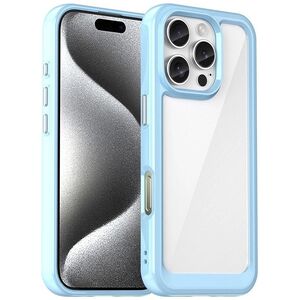 Θήκη Hurtel Outer Space με πλαίσιο gel για iPhone 16 Pro - μπλε 14202360 5907769364952