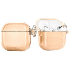 Etui brokatowe na AirPods 4 - złote