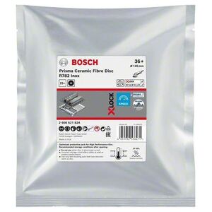 Bosch BOSCH FIBRA KRĄŻEK X-LOCK INOX 125 gr. 36 R782 /25szt. B2608621824