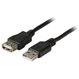 Kabel USB EFB USB-A - USB-A 1 m Czarny (K5248.1V2)