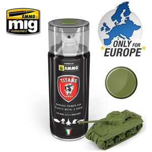 Vallejo Ammo: Titans Matt Primer - Military Green 13959089 7426842918922