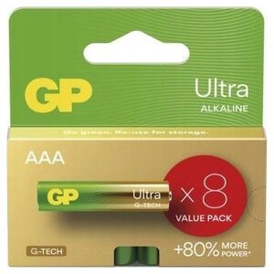 Bateria alkaliczna, AAA (LR03), AAA, 1.5V, GP, blistr, 8 pack, ULTRA