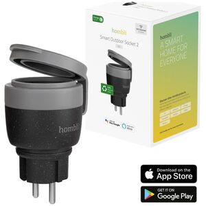 Avanca International BV Hombli smarte outdoor Steckdose V2, schwarz