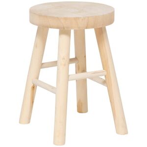 Drewniany stołek NYAR, Ø 28 cm