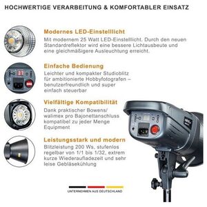 Φωτιστικό στούντιο Walimex walimex pro Emerger 200 13935611 4056929233568