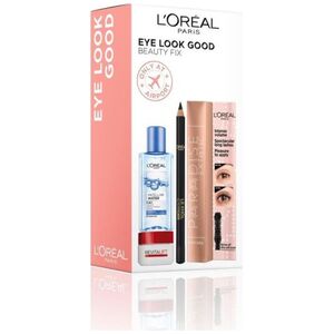 L'Oreal Paris Eye Look Good Σετ Beauty Fix L'Oreal Paris: L'Oreal Paris, Cleansing, Micellar Water, για όλους τους τύπους δέρματος, 95 ml + Paradise Extatic, Volumizing, Mascara, Μαύρο, 6,4 ml + Le Khol By Superliner, Kohl Eyeliner, 101, Μαύρο, 1,2 g + Re