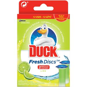 Duck, Żelowy krążek toaletowy, Lime, 2 x 36 ml