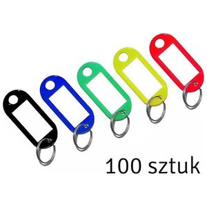 Breloczek Aptel BRELOKI NA KLUCZE z Identyfikatorem Zestaw 100szt. AG739