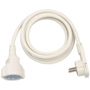 Brennenstuhl Καλώδιο Προέκτασης με Επίπεδο Φις 2m/ H05VV-F/ 3G1,5 White (1168980220) (BNN1168980220) έως 12 άτοκες Δόσεις