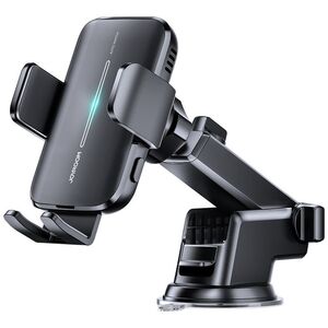 Joyroom Joyroom uchwyt samochodowy z ładowarką bezprzewodową 15W na kokpit deskę rozdzielczą czarny (JR-ZS245)