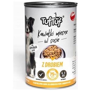 BULT TUF TUF Kawałki mięsne z drobiem dla psa puszka 415g