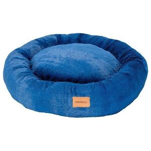 Mimikoko MIMIKO Pets Legowisko Shaggy okrągłe XL 75cm chabrowe