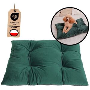 Mimikoko MIMIKO Pets Legowisko Poducha Velvet 70x50cm butelkowa zieleń