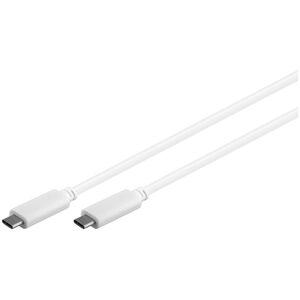 Kabel USB MicroConnect USB-C - 0.5 m Biały (USB3.1CC05W)
