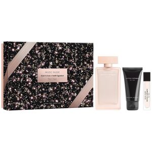 Set Narciso Rodriguez: For Her Musc Nude, Eau De Parfum, For Women, 100 ml + For Her Musc Nude, Hydrating, Body Lotion, 50 ml + For Her Musc Nude, Eau De Parfum, For Women, 10 ml For Women