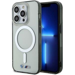 BMW BMHMP15LHCRS iPhone 15 Pro 6.1"  transparent hardcase Silver Ring MagSafe