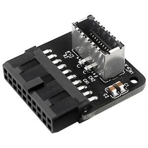 Graugear Graugear Interner 19-pin Stecker (USB 3.0) auf USB 3.1 Type-E 20-pin Key A - 90 Grad 13333968 4260746550238