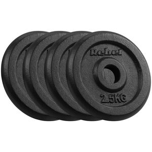 Rebel Zestaw obciążeń żeliwnych 4x2.5kg, otwór 31mm, talerz klasyczny, REBEL ACTIVE