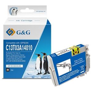 G&G G&G μελάνι συμβατό μελάνι / μελάνι με C13T03A14010, 603XL, NP-R-0603XLBK, μαύρο, 500s 13221112 6941784744961