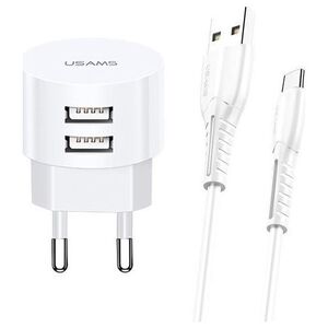 Ładowarka Usams T20 2x USB-A 2.1 A (66166-uniw)