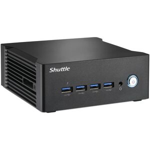 Shuttle Nano PC NA10H Wielkość PC 1L Czarny 8845HS 3,8 GHz