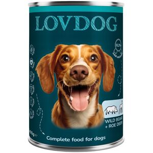 Lovdog Wild Boar & Roe Deer puszka 400g