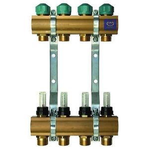 KAN-therm Rozdzielacz na profilu 1" do ogrzewania podłogowego 9 obwodowy - 75090A