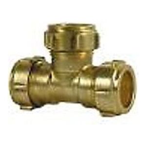 Conex Trójnik równoprzelotowy CONEX COMPRESSION 15x15x15mm mosiądz - EEE1020601EQ