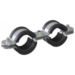 Obejma podwójna UDG z okładziną 1 (31-34mm) BK M8 ocynk