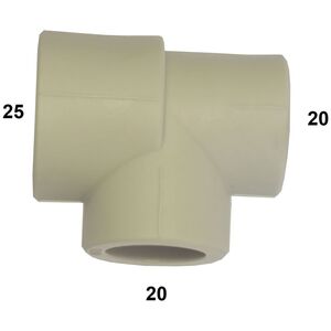 Trójnik redukcyjny PP-R - 25/20/20KAN-THERM