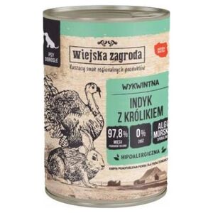 Wiejska Zagroda Indyk z królikiem puszka 400g