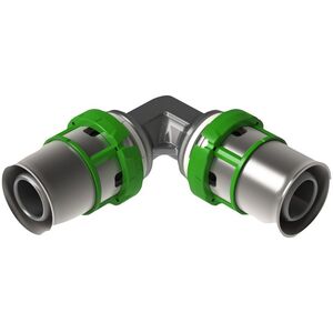 Kolano 90 stopni zaprasowywane MultiSkin mosiądz/cynowany 16x16