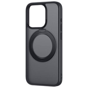Case with stand + tempered glass IPHONE 14 PRO MAX Baseus SkyRing Magnetic black 6932172659288