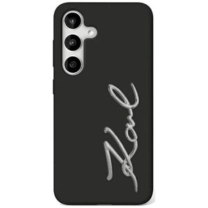 Etui Karl Lagerfeld Silicone Metal        Signature Logo Samsung Galaxy S25 Ultra czarny