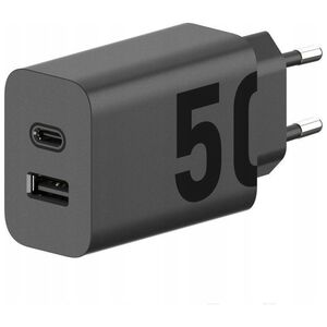 Ładowarka Motorola Motorola Charger TurboPower 50W Duo USB-C + USB-A  w/ USB-C cable, Black