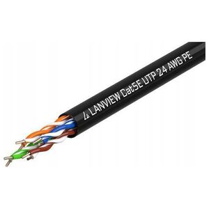 Lanview Lanview LVN122149 kabel sieciowy Czarny 305 m Cat5e U/UTP (UTP)