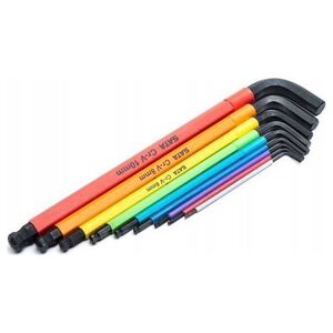 Sourcing SATA SET OF 9 COLORFUL 6-COLOR EXTRA-LONG METRIC L-KEY KEYS WITH BALL
