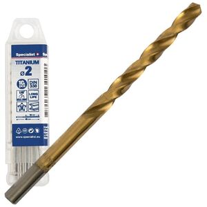 SPECIALIST+ metal drill TITAN, 2 mm, 10 pcs.