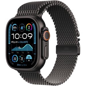 Apple Watch Ultra 2 GPS + Cellular 49mm Black Titanium Case with Black Titanium Milanese Loop - M
