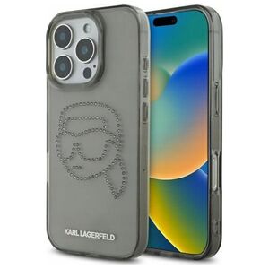 Karl Lagerfeld KLHCP16XHKHDCELK iPhone    16 Pro Max 6.9" czarny/black hardcase IML Rhinestones Karl Head