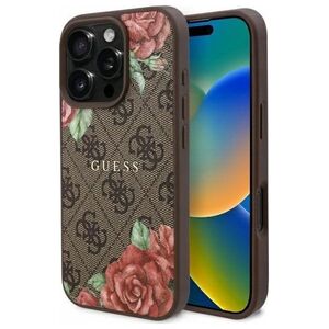 Guess GUHMP16XP4ROPEMCW iPhone 16 Pro     Max 6.9" brązowy/brown hardcase 4G Flowers Print MagSafe