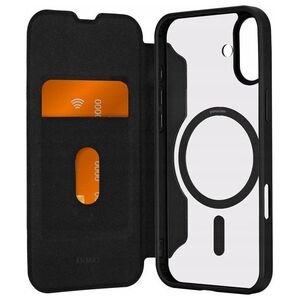 Puro Book Mag Case iPhone 16 Plus black