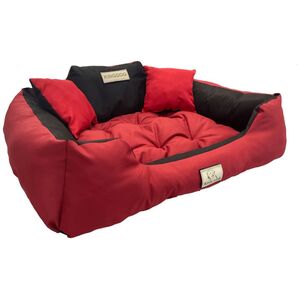 AIO FACTORY Legowisko Imię Pupila KINGDOG 115x95 Czerwone